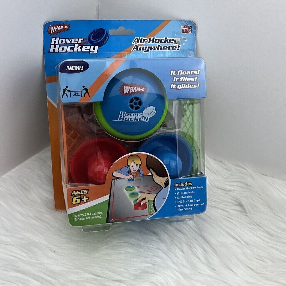 NEW WHAM-O HOVER Portable Air Hockey Game Set 2015 Ages 6+